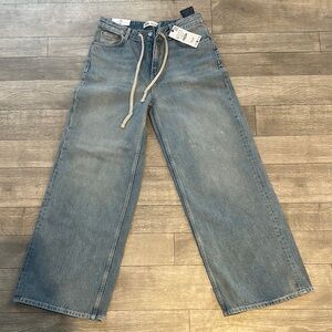 Zara Wide Leg Jeans - Light Blue